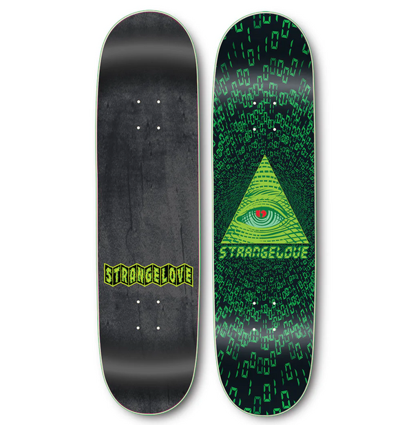 A Strangelove Strange Love Todd Bratrud All Seeing Eye skateboard.