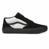 A VANS BMX STYLE 114 FAST AND LOOSE BLACK shoe with a black bottom.