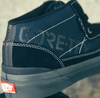 A pair of VANS SKATE HALF CAB GORE-TEX BLACK sneakers with the words GORE-TEX on them.