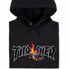 A THRASHER COP CAR HOODIE BLACK with the THRASHER brand logo on it.