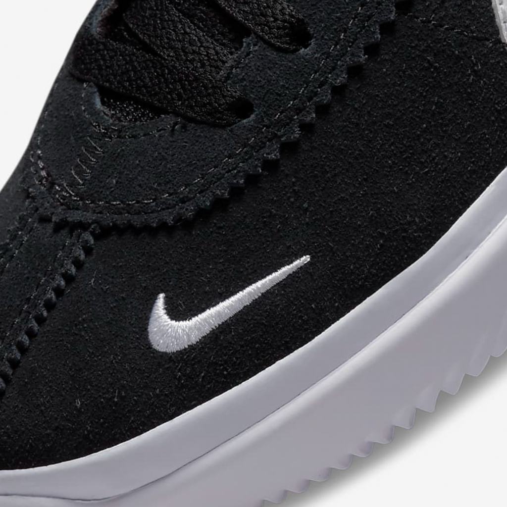 The NIKE SB BRSB BLACK / BLACK / WHITE is shown in black and white.