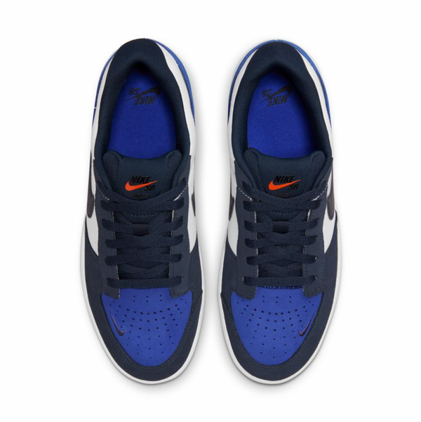 The nike NIKE SB FORCE 58 OBSIDIAN / WHITE / HYPER ROYAL.