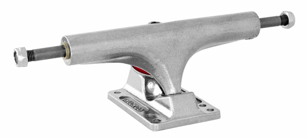 An INDEPENDENT 146 Stage 4 Polished skateboard truck on a white background.