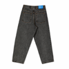A pair of Polar Big Boy Washed Black jeans with a blue label on the back.