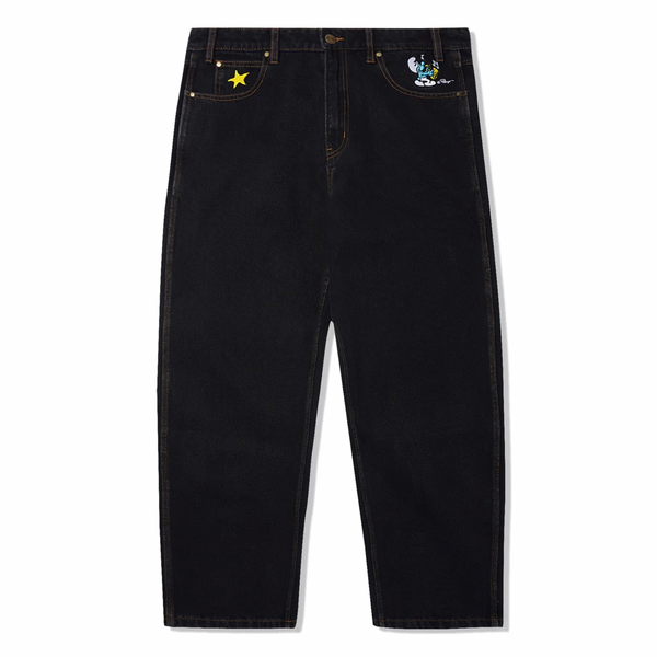 A picture of a pair of Butter Goods X The Smurfs Harmony Denim Pants by Butter Goods.