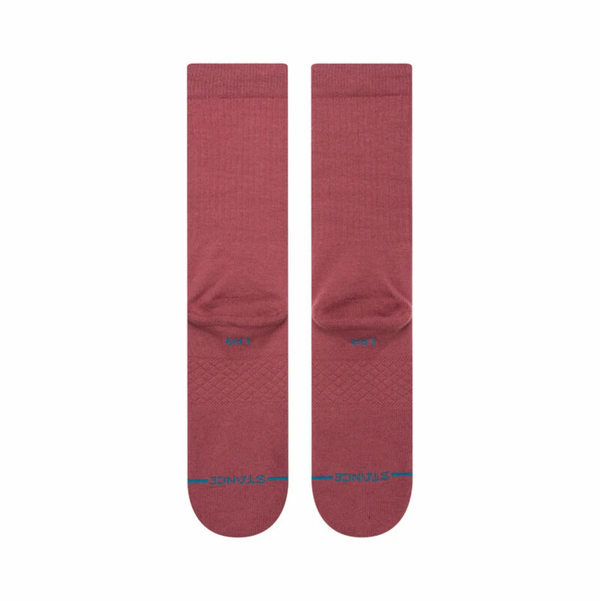 A pair of STANCE SOCKS ICON REBEL ROSE LARGE in red on a white background.