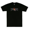 A Thrasher Cop Car Tee Black with the words Thrash on it.