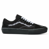 VANS ELIJAH BERLE SKATE OLD SKOOL signature sneakers with barbed wire on the side.