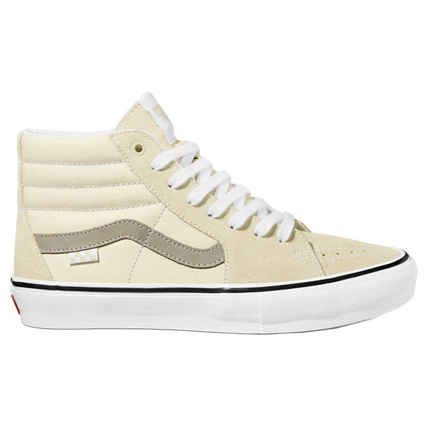 VANS SKATE SK8-HI BONE WHITE skate shoes by VANS in white/true.