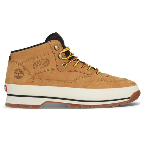 VANS men's tan mid-top sneaker.