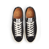 A pair of LAST RESORT AB black canvas sneakers with white laces.