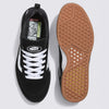 A pair of VANS ZAHBA BLACK / WHITE shoes on a white background.