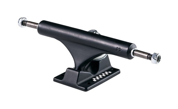 An ACE 44 CLASSIC MATTE BLACK skateboard truck on a white background.