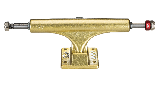 An Ace AF1 44 Gold (Set of Two) skateboard truck on a white background.