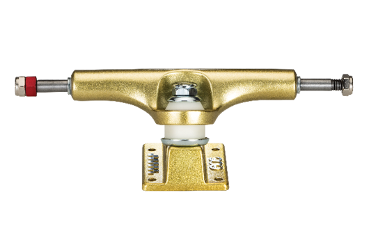 An Ace AF1 44 Gold (set of two) skateboard truck on a white background.