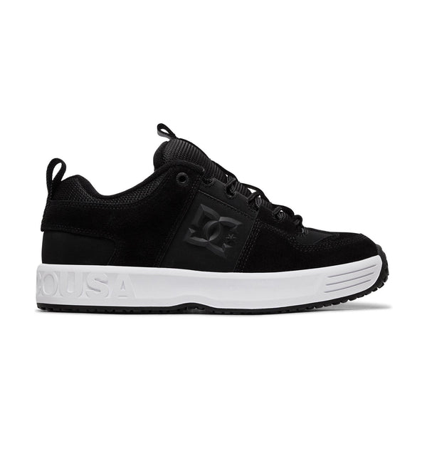 A black and white DC LYNX OG BLACK/WHITE skate shoe.
