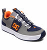 A DC HERITAGE LYNX OG shoe from the DC heritage line in grey and orange.