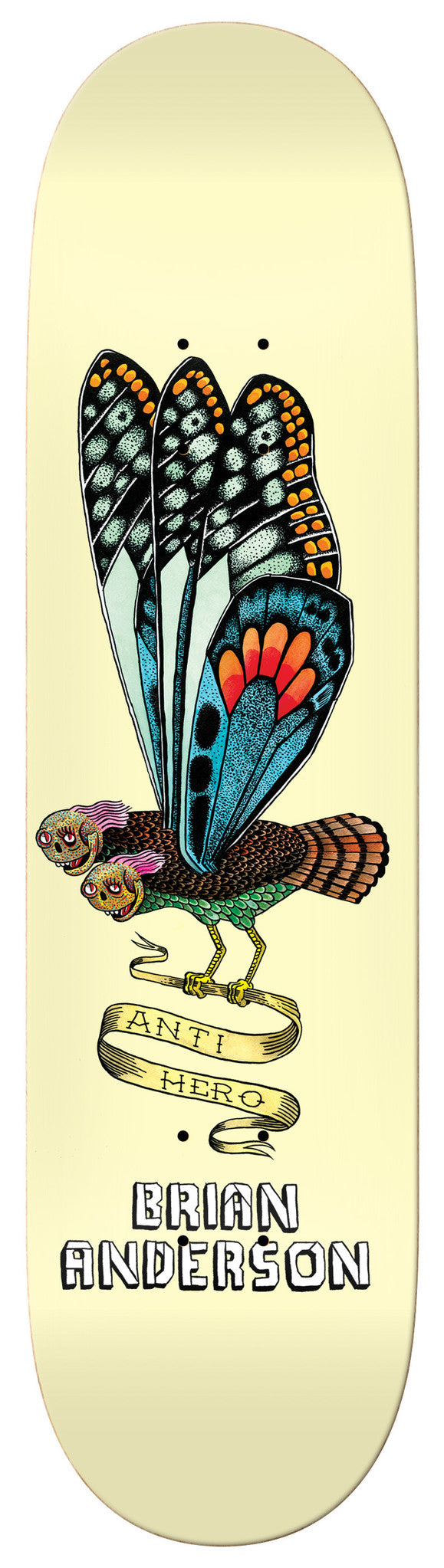 An image of a butterfly with the words ANTI HERO B.A. WE FLY 8.62 on it by ANTIHERO.