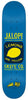 ANTIHERO JALOPI SKATE CO. LEMONS 8.75 skateboard deck is yellow.