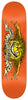 An ANTIHERO GRIMPLESTIX COLLAB 8.28 skateboard with an orange design on it.