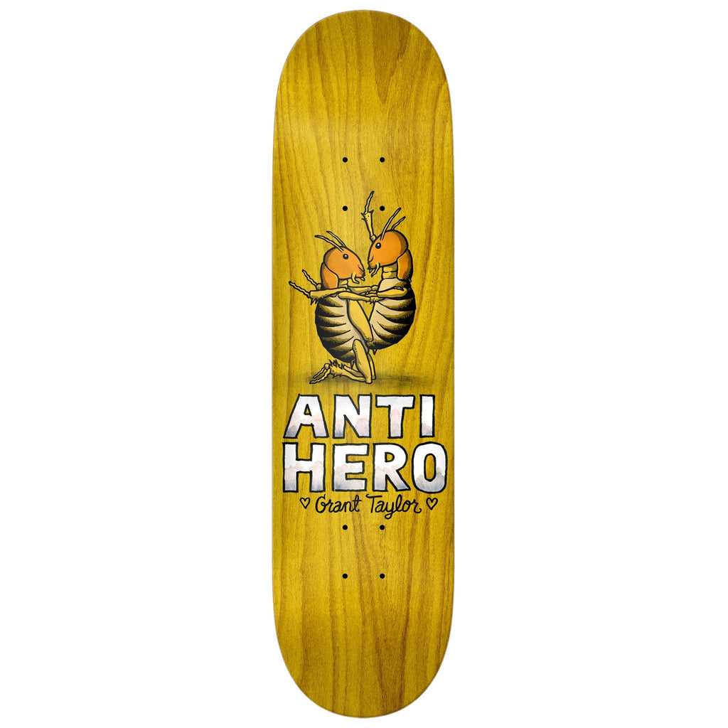 ANTIHERO skateboard deck - 8.12 with ANTI HERO GRANT FOR LOVERS design for skateboarding lovers.