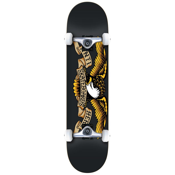 An ANTIHERO CLASSIC EAGLE COMPLETE 8.25 skateboard.