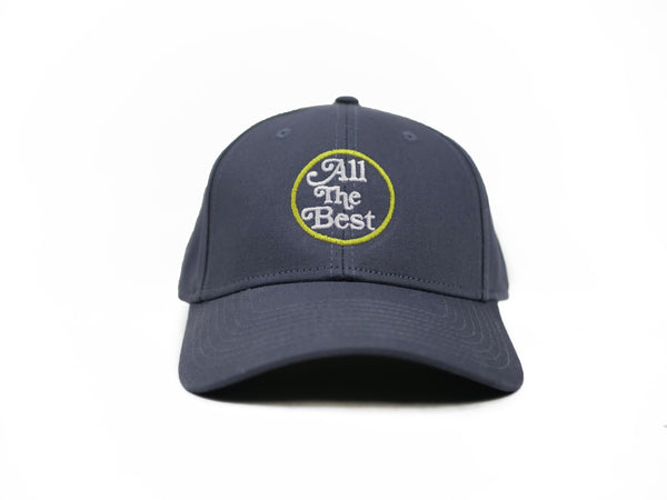 All the Bluetile Skateboards navy snap back hat.