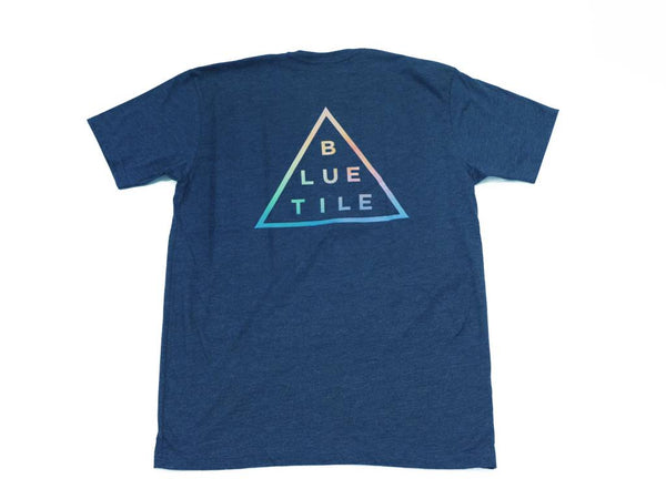 Bluetile Skateboards BLUETILE TRI-DYE T-SHIRT STORM - navy.