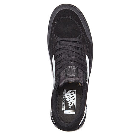 Black VANS BERLE PRO skate shoes featuring the iconic black and white colorway.