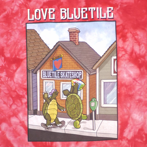 A BLUETILE HAPPY TURTLES T-SHIRT ROSE RED from Bluetile Skateboards.
