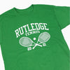 A Bluetile Skateboards Rutledge Tennis Club T-Shirt Shamrock.