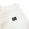 A DICKIES white pair of BLUETILE relaxed fit utility pants with a blue label on it.