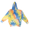 A Bluetile Peace Out Tie Dye Hoodie Blue with a blue and yellow design.
Brand Name: Bluetile Skateboards