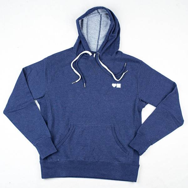 A BLUETILE LOVE BLUETILE PREMIUM HOODIE with a white logo on it.