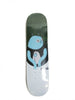 A skateboard with a BLUETILE BABY BLUE alien image on it. Available in VARIOUS SIZES.