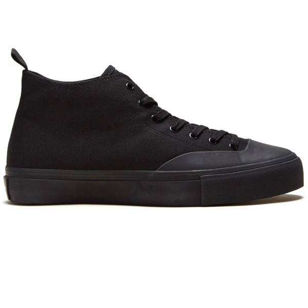 A black Clear Weather Kenny Black / Black Pro Model high top sneaker on a white background.