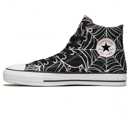 CONVERSE CONS CHUCK TAYLOR ALL STAR PRO HI WHITE WIDOW Converse chuck taylor all star spider web high top sneakers - black/white.