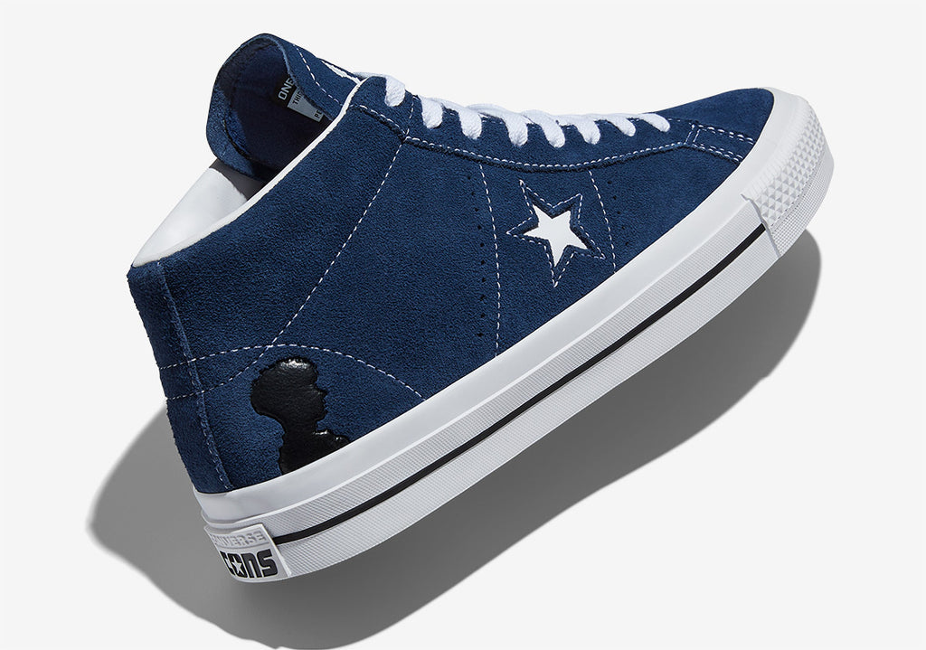 Navy Converse CONS One Star Pro Mid Navy / White / Black.