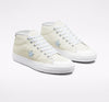 CONVERSE CONS ONE STAR PRO MID ALEXIS VINTAGE WHITE / WHITE Sneakers with blue stars.