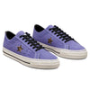 A pair of wild lilac CONVERSE CONS X PARADISE SEAN PABLO ONE STAR PRO OX sneakers with a star on the side.