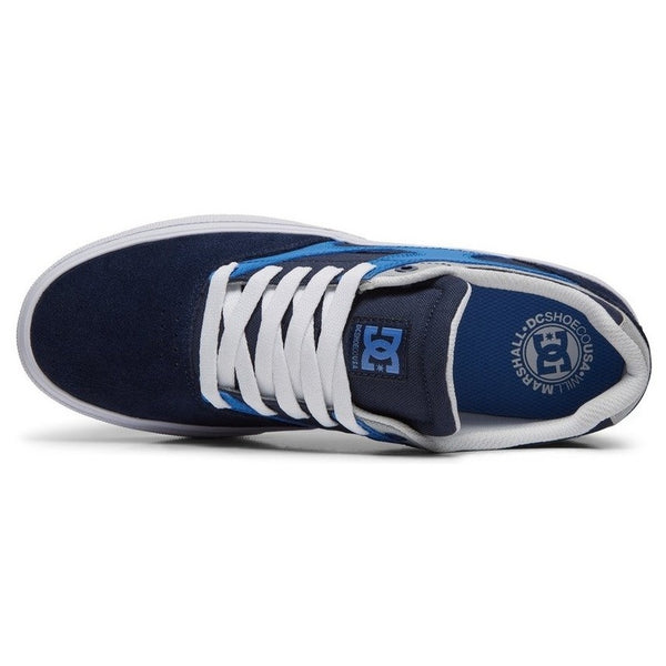 The DC JOSH X WILL NAVY skate shoes from DC are a must-have for skaters like Will Marshall.