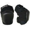A pair of 187 PRO DERBY KNEE PADS BLACK / BLACK by 187 on a white background.