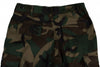 A durable pair of Bluetile Surplus Cargo Pant Classic Camo shorts with utility pockets on a white background.