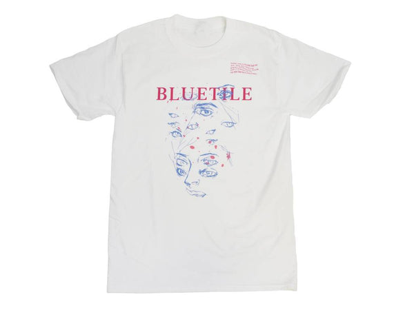 A BLUETILE EYES T-SHIRT WHITE by Bluetile Skateboards.