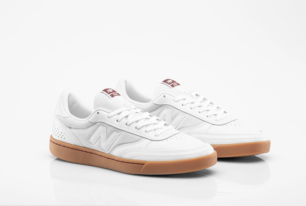 New balance women's 990 white gum for NB NUMERIC X SKATE SHOP DAY, featuring NB NUMERIC design elements.