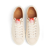 A pair of LAST RESORT AB VM003 CANVAS WHITE/WHITE sneakers on a black background.