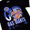 A GAS GIANTS GASKETBALL TEE BLACK with a picture of a basketball on it.