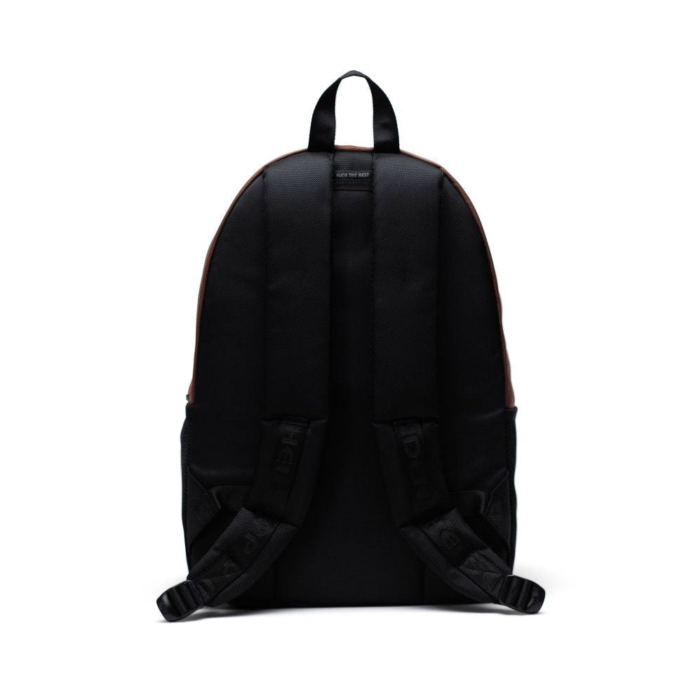 the back of the backpack that is all black