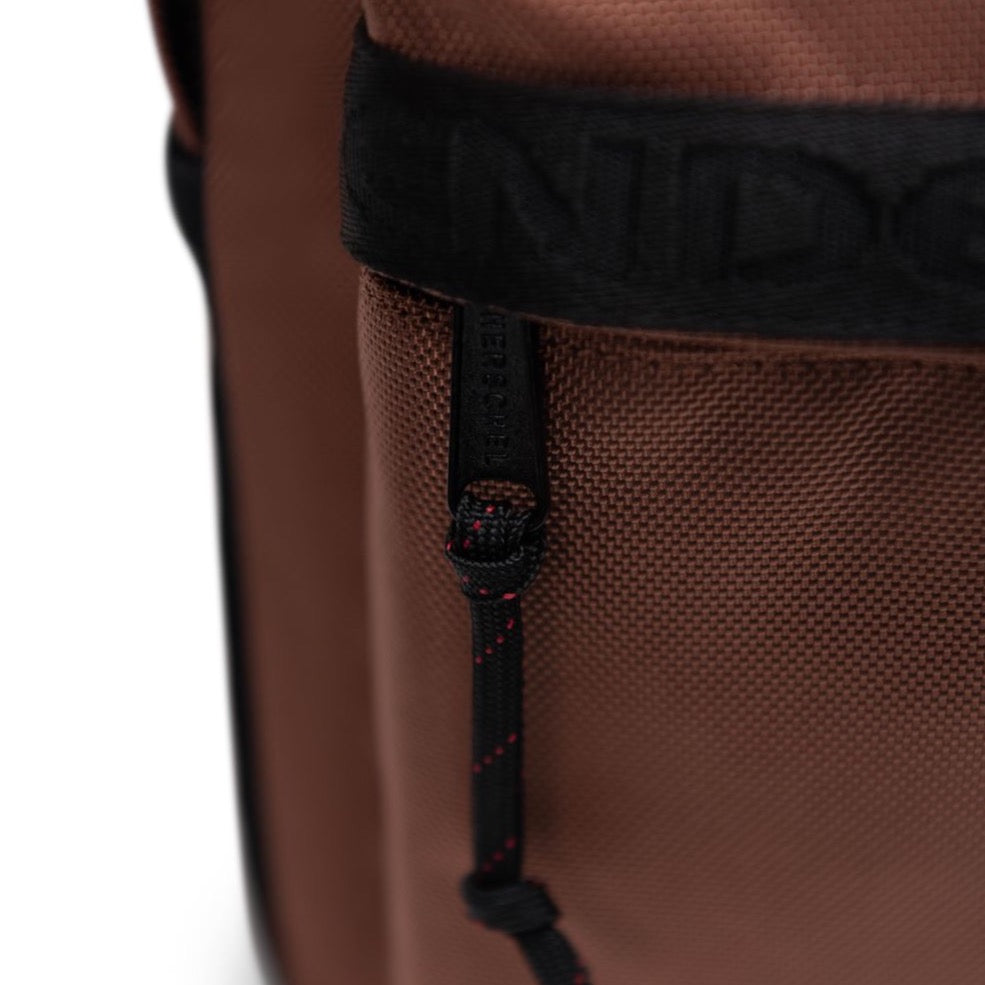 close up of a zipper on a backpack