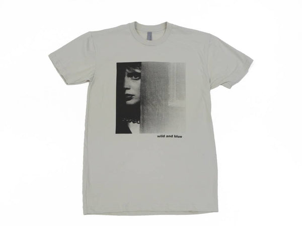 A BLUETILE "WILD AND BLUE" T-SHIRT LIGHT GREY with an image of a woman's face.